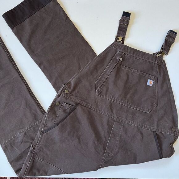 Carhartt 2XL Tall Reworked Bib Coveralls - Picture 2 of 15